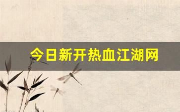 今日新开热血江湖网(2021年热血江湖) (3)