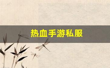 新热血江湖私服：热血手游私服(热血手机版) (2)